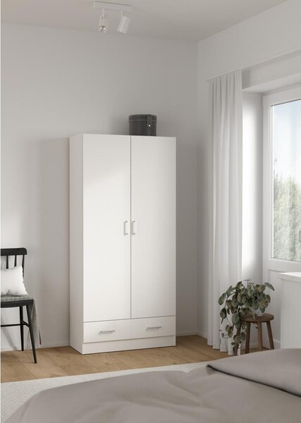 Šatní skříň Sid 80 x 36 x 170 cm, bílá