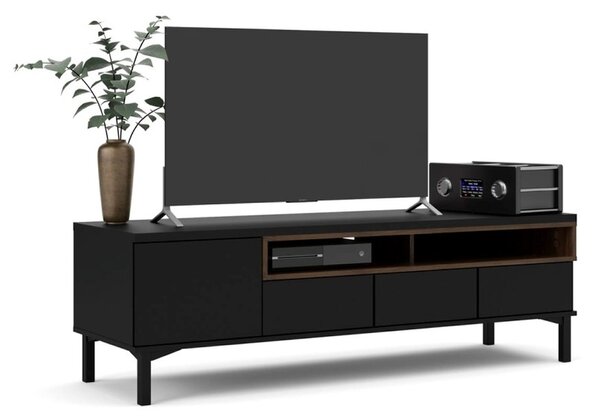 TV stolek Atrei, černá / ořech