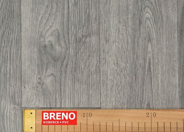 Breno PVC ECOTEX Tavel 574 - šedé dřevo, šíře 300 cm