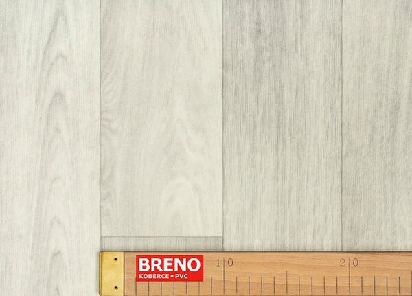 Breno PVC ECOTEX Nimes 592 - šedé dřevo, šíře 400 cm