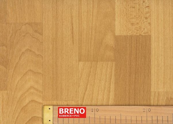 Breno PVC TEXAROQ Vita 744 - hnědé dřevo, šíře 200 cm