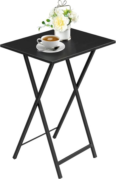 Skládací odkládací stolek Vasagle Abby 48 cm černý
