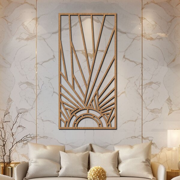Dřevěný panel GATSBY VI | Rozměry (cm): 30x60 | Zvolte barvu dekoru: Černá