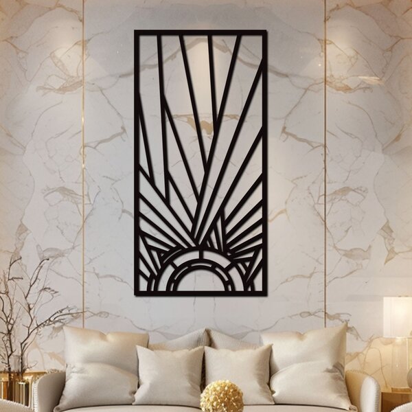 Dřevěný panel GATSBY VI | Rozměry (cm): 30x60 | Zvolte barvu dekoru: Černá