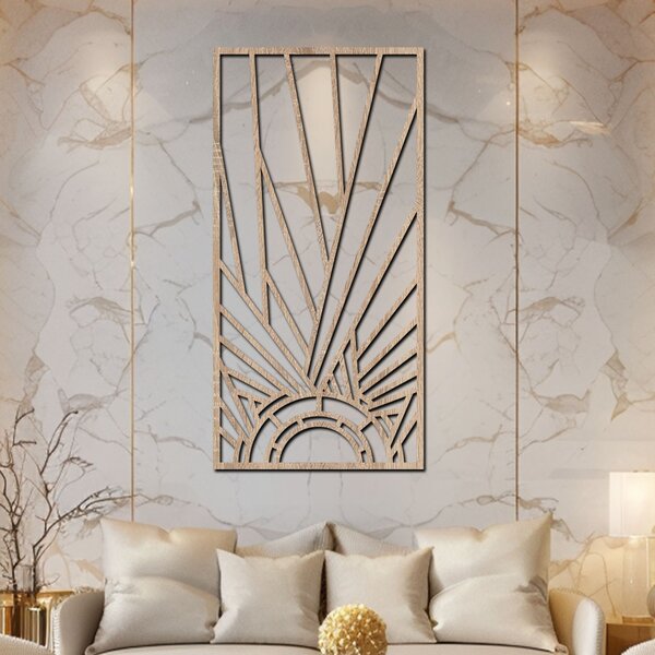 Dřevěný panel GATSBY VI | Rozměry (cm): 30x60 | Zvolte barvu dekoru: Černá