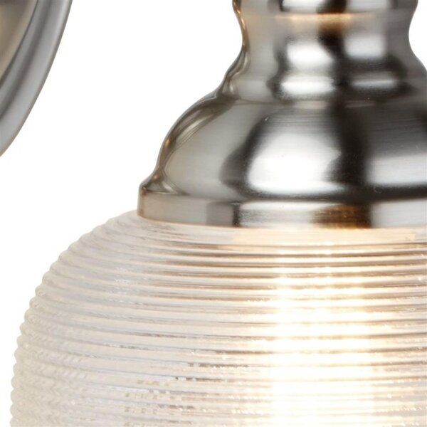 Searchlight 2671-1SS Nástěnná lampa BISTRO satin s vypínačem