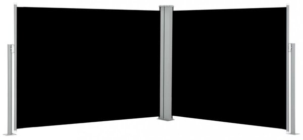Zatahovací boční markýza 100x1000 cm Dekorhome Černá