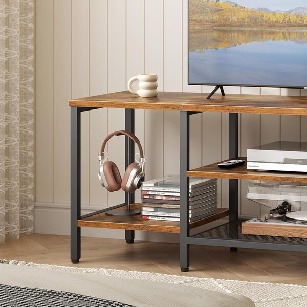 TV stolek Vasagle Werry 120 cm černý/hnědý
