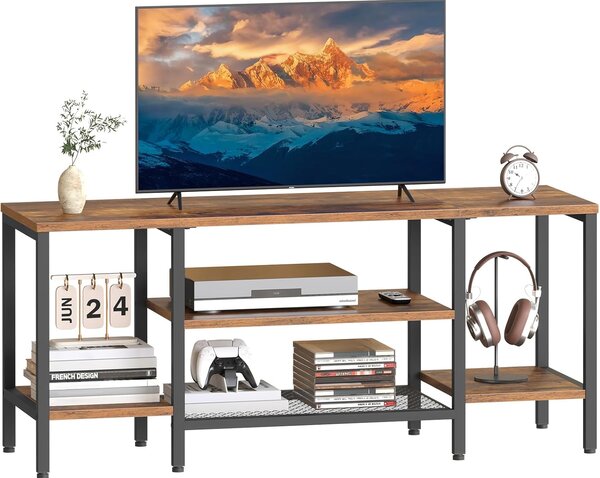 TV stolek Vasagle Werry 120 cm černý/hnědý