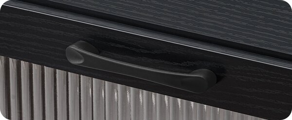 VASAGLE Závěsný TV stolek Browny 140 cm s LED osvětlením černý