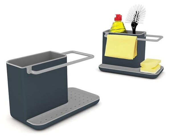 Šedý stojánek na mycí prostředky Joseph Joseph Caddy Sink Tidy
