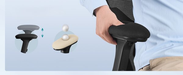 SONGMICS Kancelářská židle Vivaro černá