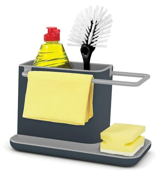 Šedý stojánek na mycí prostředky Joseph Joseph Caddy Sink Tidy