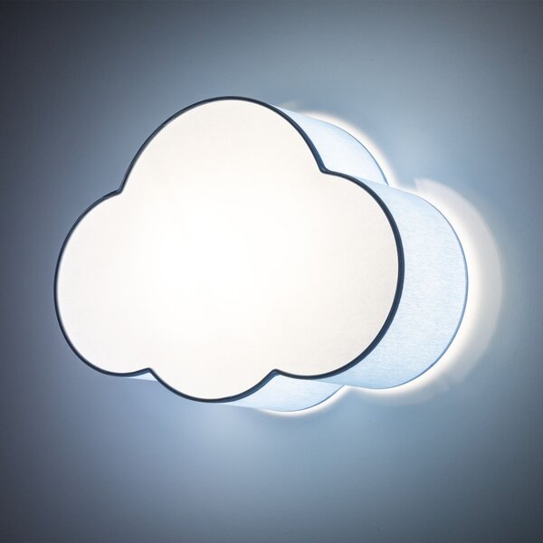 TK Lighting 6074 - Dětské stropní svítidlo Cloud 2xE27, modrá