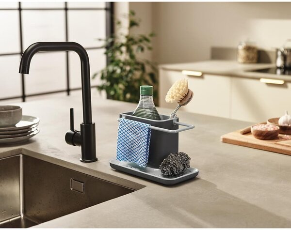 Šedý stojánek na mycí prostředky Joseph Joseph Caddy Sink Tidy