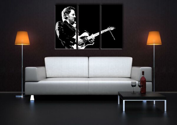 Ručně malovaný POP Art Bruce Springsteen 3 dílný 120x80cm
