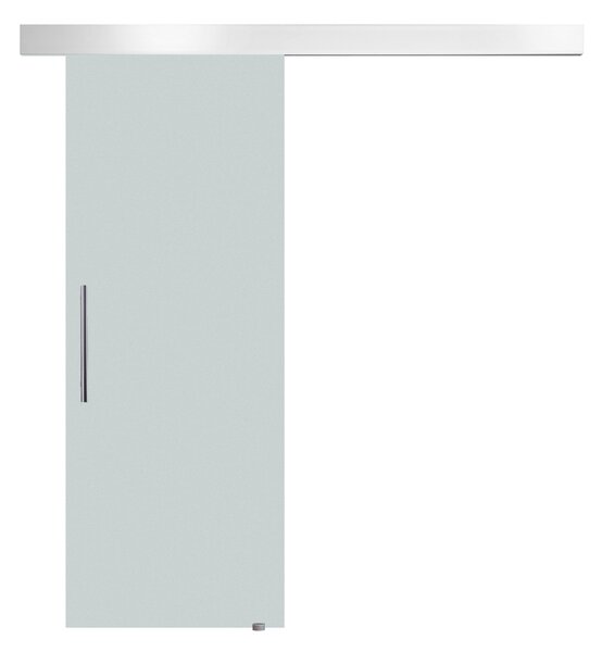 HOMCOM Skleněné posuvné dveře s madlem jednostranně matné 90 x 205 cm | Aosom