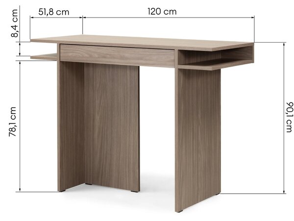 Hector Konzolový stolek Kanso 120 cm dub perleťový