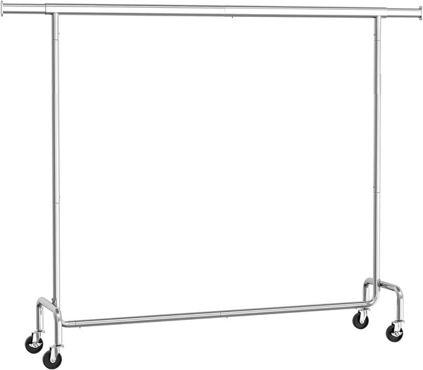 SONGMICS Stojan na oblečení Fabio s nastavitelnou šířkou 160/200 cm chromovaný