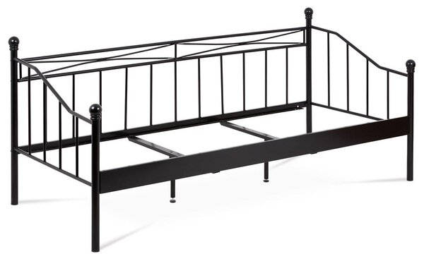 Kovová postel 90x200 Bakarissa (černá matná)