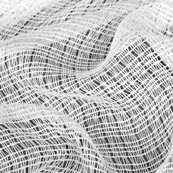 ZÁCLONA NA KROUŽCÍCH ELIRA 140X250 CM BÍLÁ