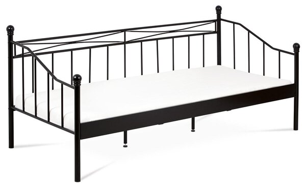 Kovová postel 90x200 Bakarissa (černá matná)