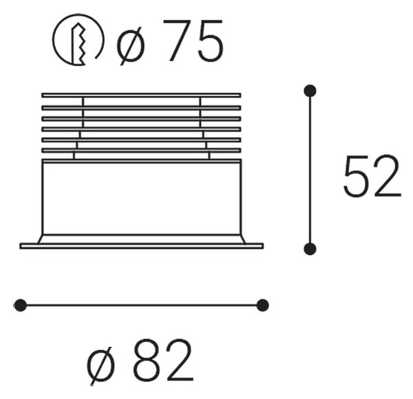 LED2 2150253 Zápustné svítidlo SPOT II B, B 9W 3000K/3500K/4000K UGR černá