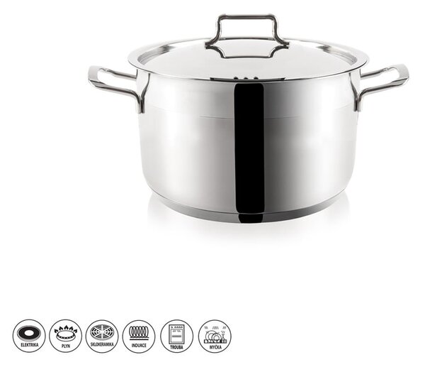 Nerezový kastrol s poklicí Orion Anett, 3 l
