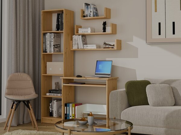 TP Living Sada 3 ks nástěnných polic Mobi dub artisan