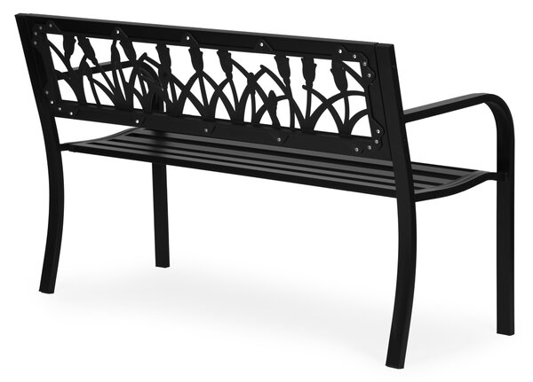 MultiGarden Zahradní lavička Dorado 120 cm černá