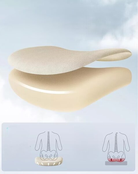 SONGMICS Kancelářská židle Ramono béžová