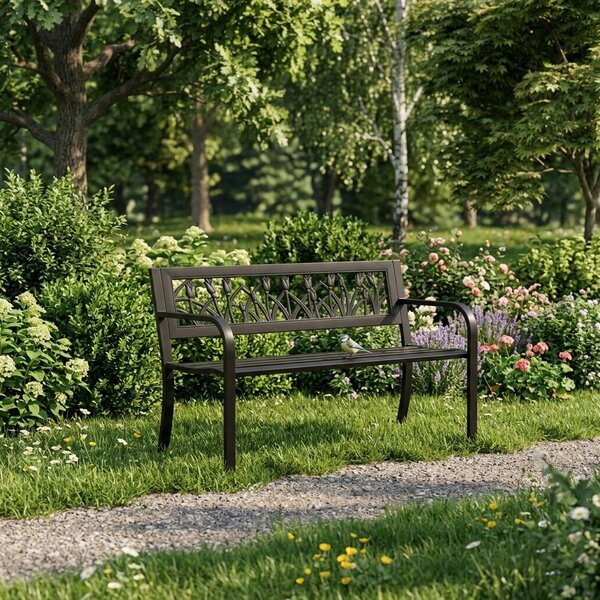 MultiGarden Zahradní lavička Dorado 120 cm černá