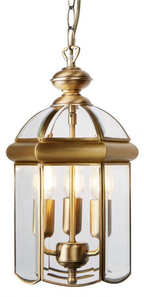 Searchlight 7133AB Závěsné svítidlo BEVELLED LANTERN patina