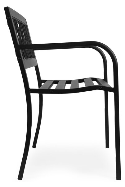 MultiGarden Zahradní lavička Dorado 120 cm černá