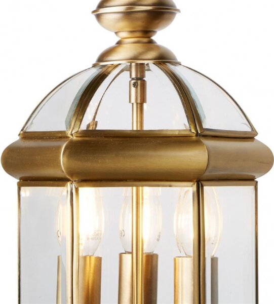 Searchlight 7133AB Závěsné svítidlo BEVELLED LANTERN patina