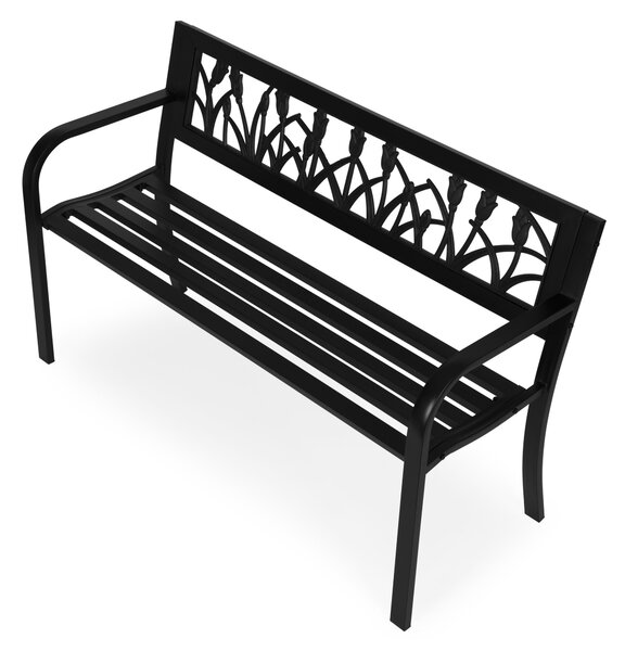 MultiGarden Zahradní lavička Dorado 120 cm černá