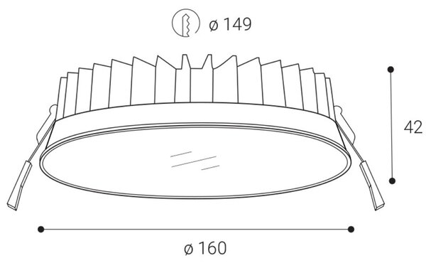 LED2 2151551 Zápustné svítidlo ZITA M, W 15-35W 3000K/3500K/4000K bílá