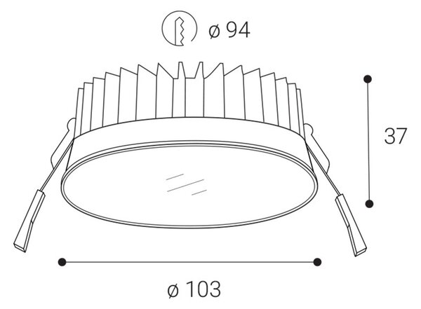 LED2 2151351 Zápustné svítidlo ZITA XS, W 8-15W 3000K/3500K/4000K bílá