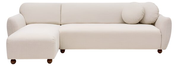 Hanah Home Rohová sedací souprava Eddy 273 cm bílá levá