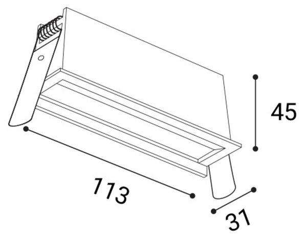 LED2 2560451 Zápustné svítidlo RIVA MINI WW 6, W 10W 3000K/3500K/4000K UGR bílá
