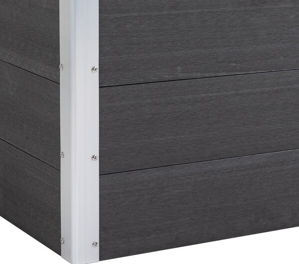 Outsunny Zvedený Záhon z Hliníku, Zahradní Záhon S Studeným Rámem, Květinový Box Odolný Vůči Počasí, Bez Spodní části, Roste Box 100x50x55,5cm pro Ter