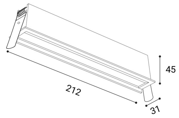 LED2 2560551 Zápustné svítidlo RIVA MINI WW 12, W 20W 3000K/3500K/4000K UGR bílá