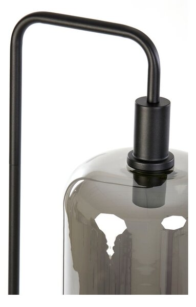 Černá stojací lampa (výška 155 cm) Lekar – Light & Living
