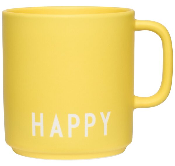 Porcelánový hrnek Happy Yellow 300 ml