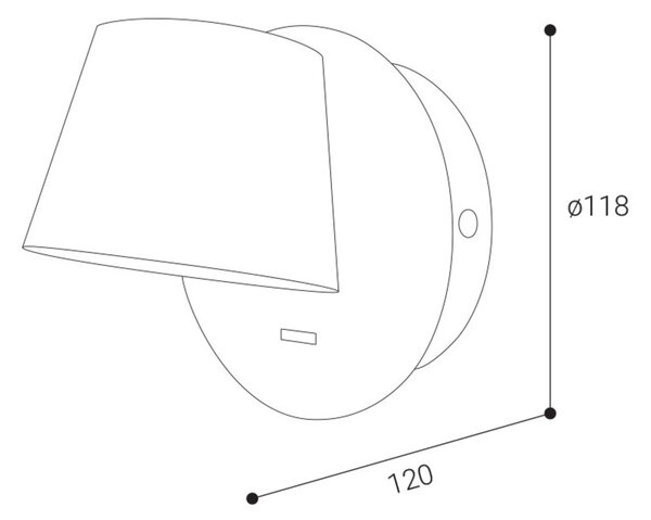 LED2 4580323 Nástěnné svítidlo KOTO, B 6W 2700K černá