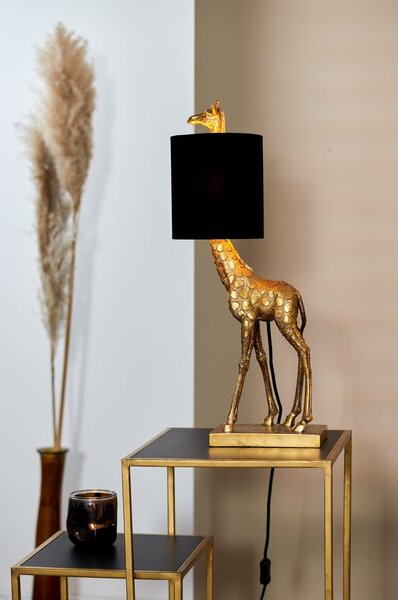 Stolní lampa v černo-bronzové barvě (výška 61 cm) Giraffe – Light & Living