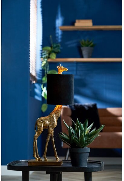 Stolní lampa v černo-bronzové barvě (výška 61 cm) Giraffe – Light & Living