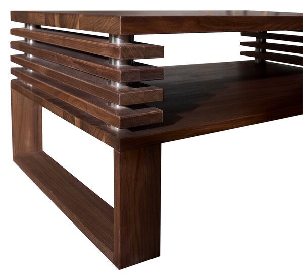 Kamohome Moderní konferenční stolek ELEGANCE z masivu Materiál: Ořech americký