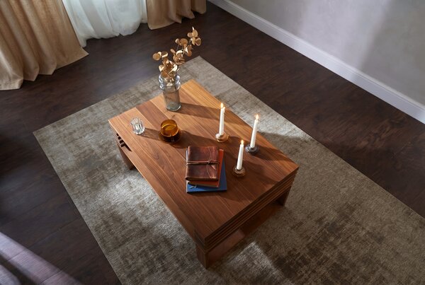 Kamohome Moderní konferenční stolek ELEGANCE z masivu Materiál: Ořech americký