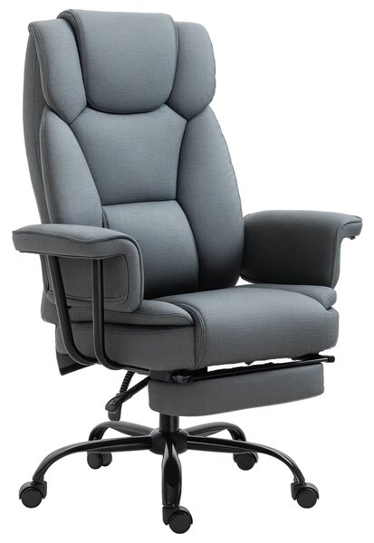 Vinsetto Kancelářská Židle Ergonomická Výkonná Židle 360° Otočná Počítačová Židle Výškově Nastavitelná S Opěrkou Hlava a Polstrovanými Opěrkami Rukou